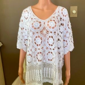Denim Woman’s crochet sweater!